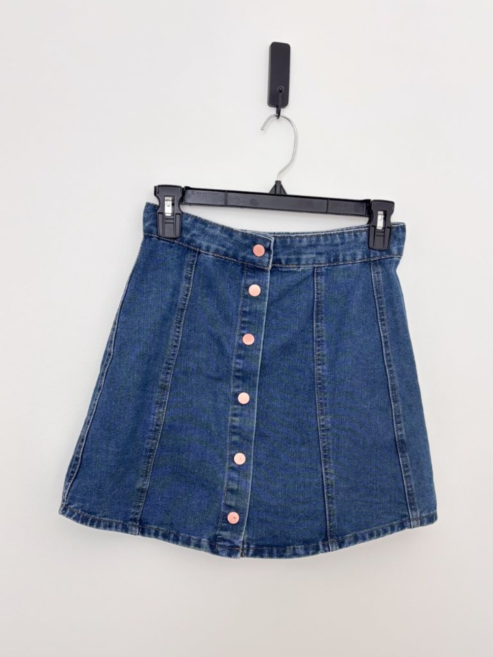 Onehart Denim Button Up Mini Skirt